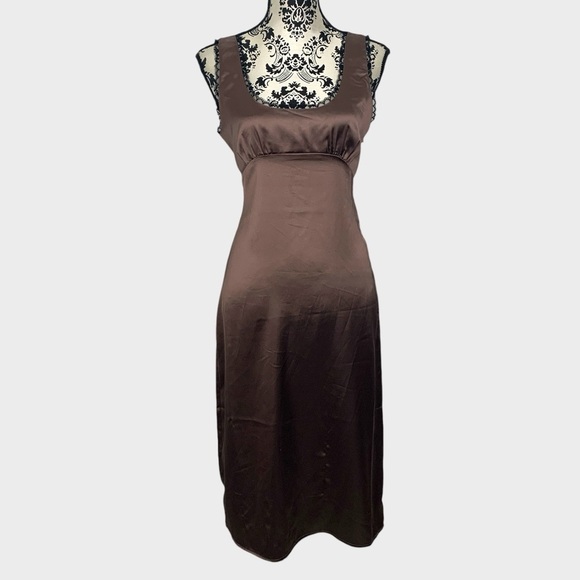 Forever 21 Sleeveless Satin Midi Slip Dress - Picture 1 of 12